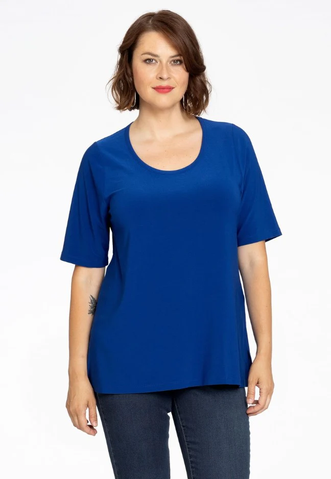 T-shirts korte mouw blauw Yoek