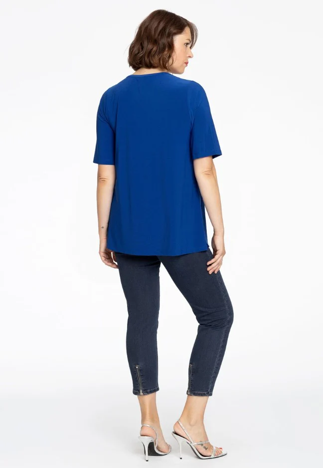 T-shirts korte mouw blauw Yoek - Image 2