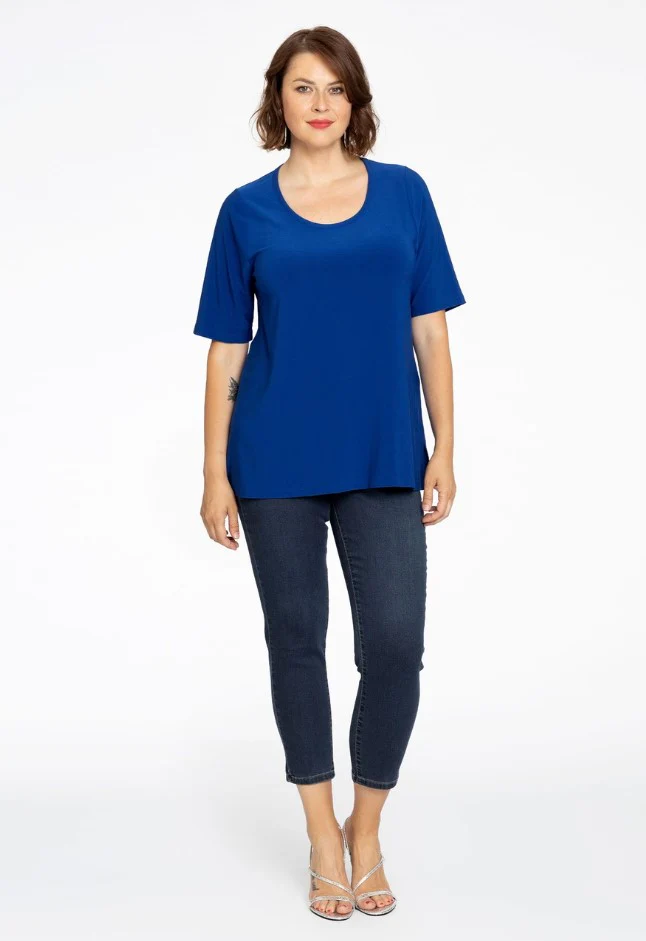 T-shirts korte mouw blauw Yoek - Image 3