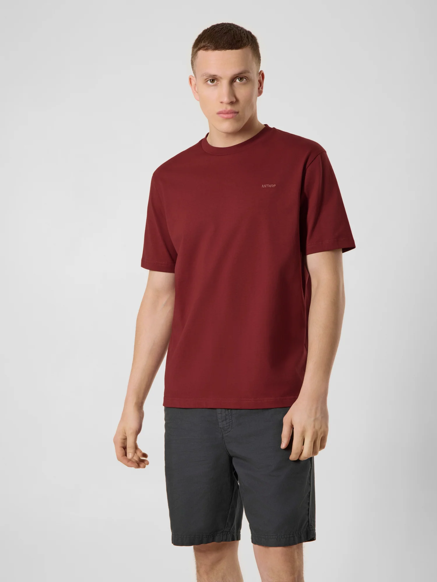 T-shirts korte mouw bordeaux ANTWRP - Image 2