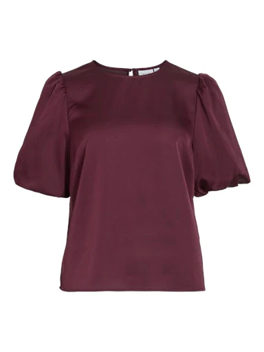 T-shirts korte mouw bordeaux VILA
