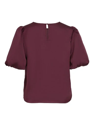 T-shirts korte mouw bordeaux VILA - Image 3
