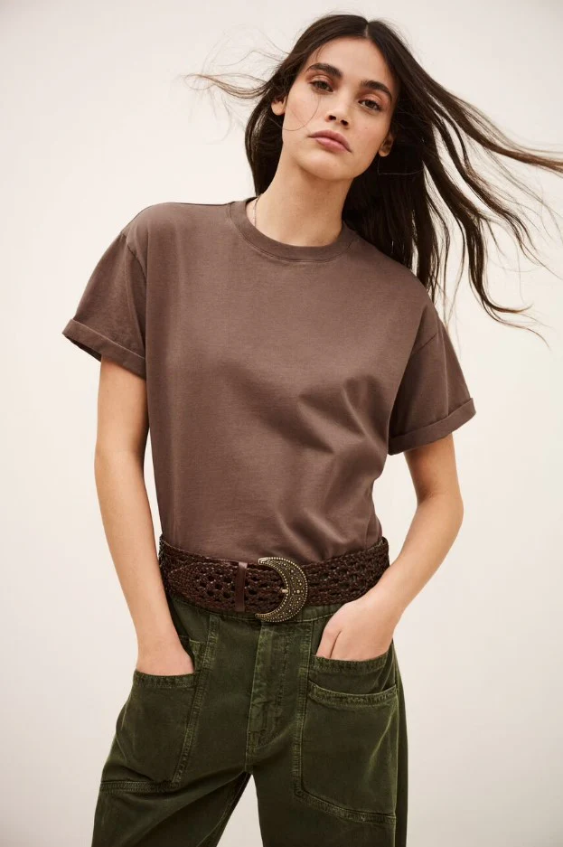 T-shirts korte mouw bruin ba&sh
