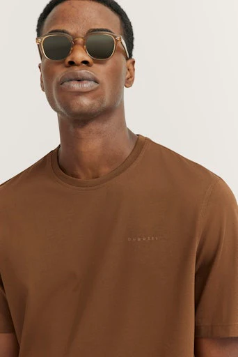 T-shirts korte mouw bruin Bugatti - Image 4