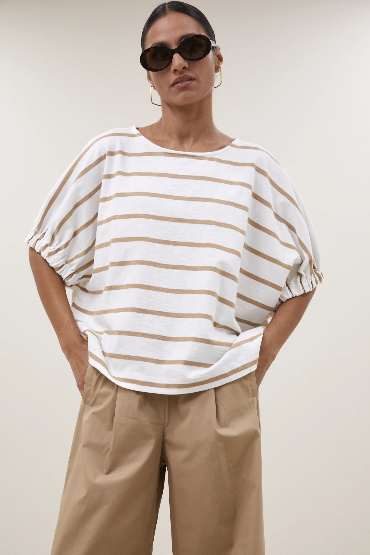 T-shirts korte mouw bruin by-bar - Image 5