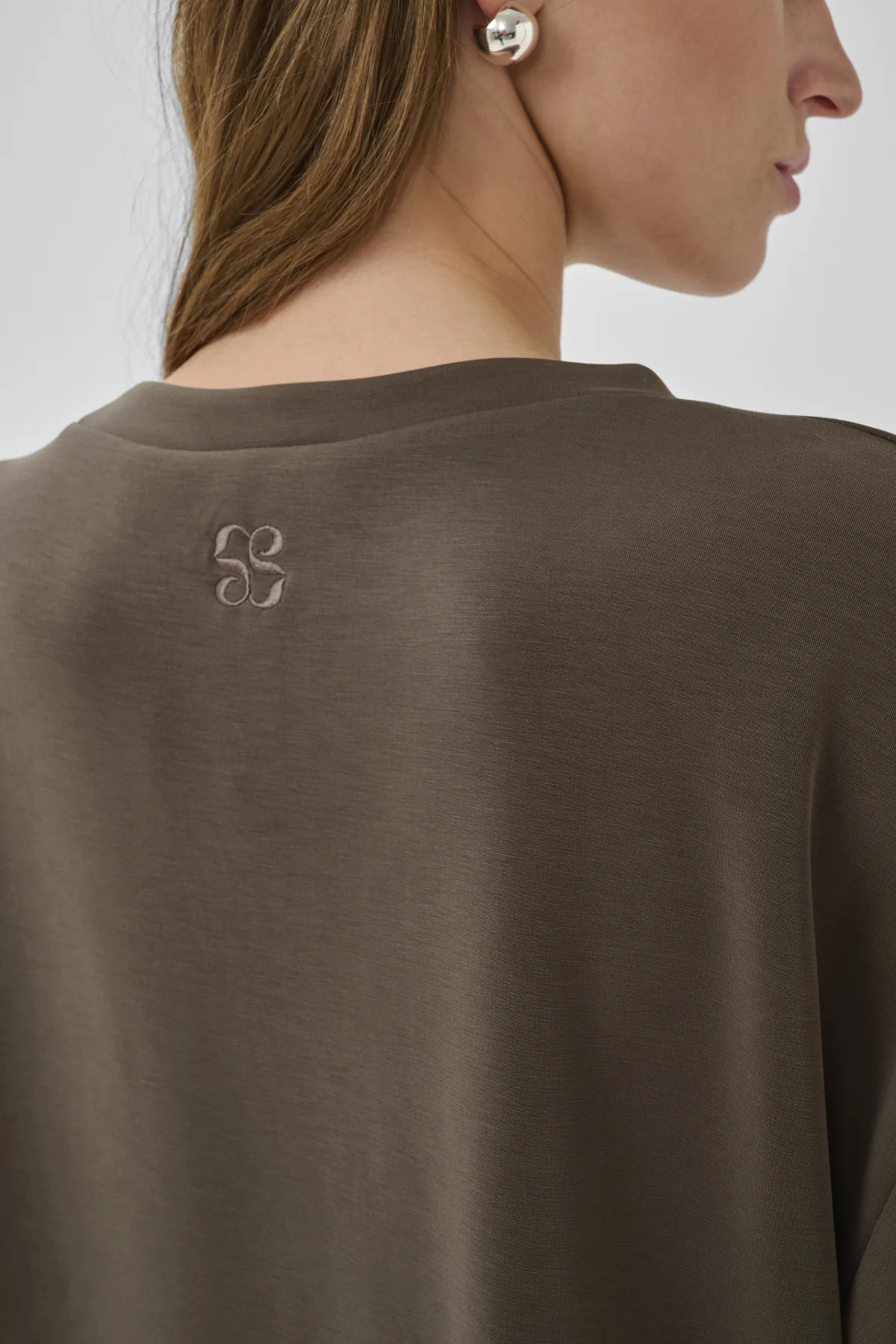 T-shirts korte mouw bruin My Essential Wardrobe - Image 4
