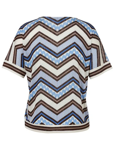 T-shirts korte mouw bruin Via Appia Due - Image 2