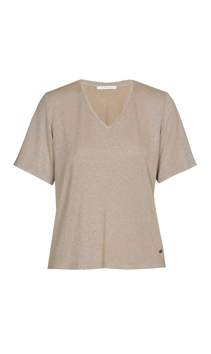 T-shirts korte mouw bruin Xandres Gold