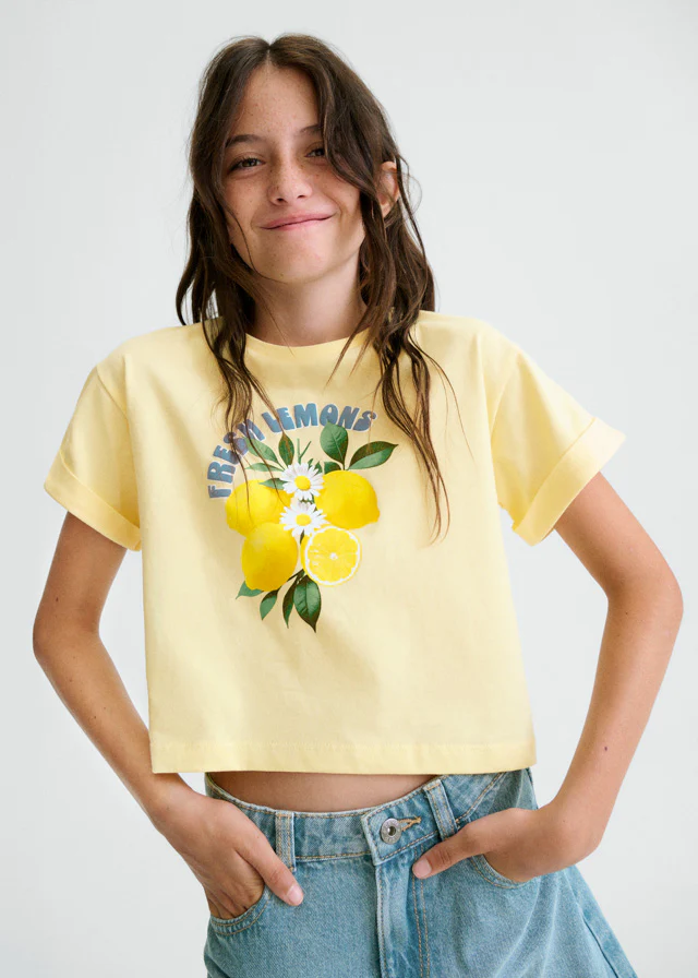 T-shirts korte mouw geel Mayoral
