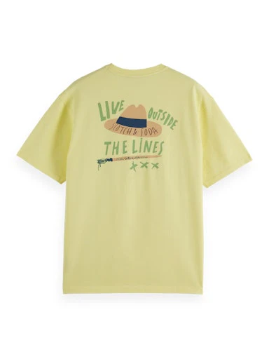 T-shirts korte mouw geel Scotch & Soda - Image 2