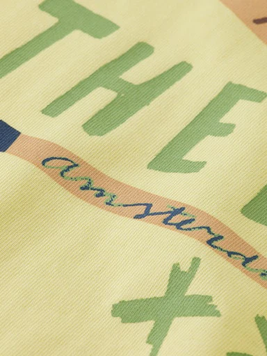T-shirts korte mouw geel Scotch & Soda - Image 3