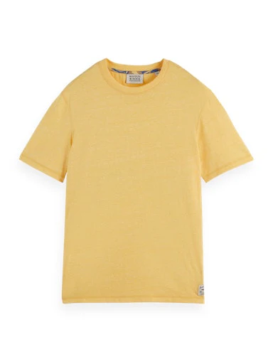 T-shirts korte mouw geel Scotch & Soda - Image 3