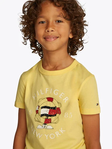 T-shirts korte mouw geel Tommy Hilfiger - Image 3