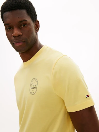 T-shirts korte mouw geel Tommy Hilfiger - Image 4