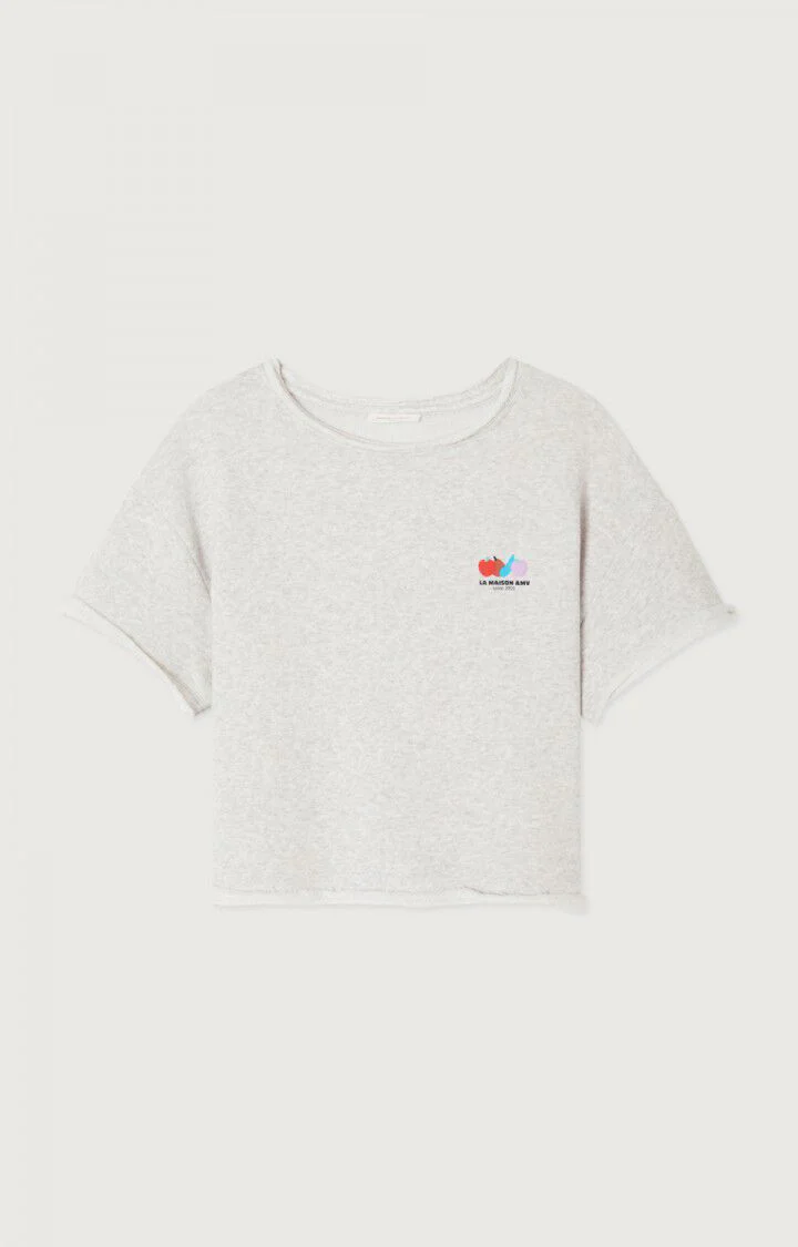 T-shirts korte mouw grijs American Vintage - Image 3