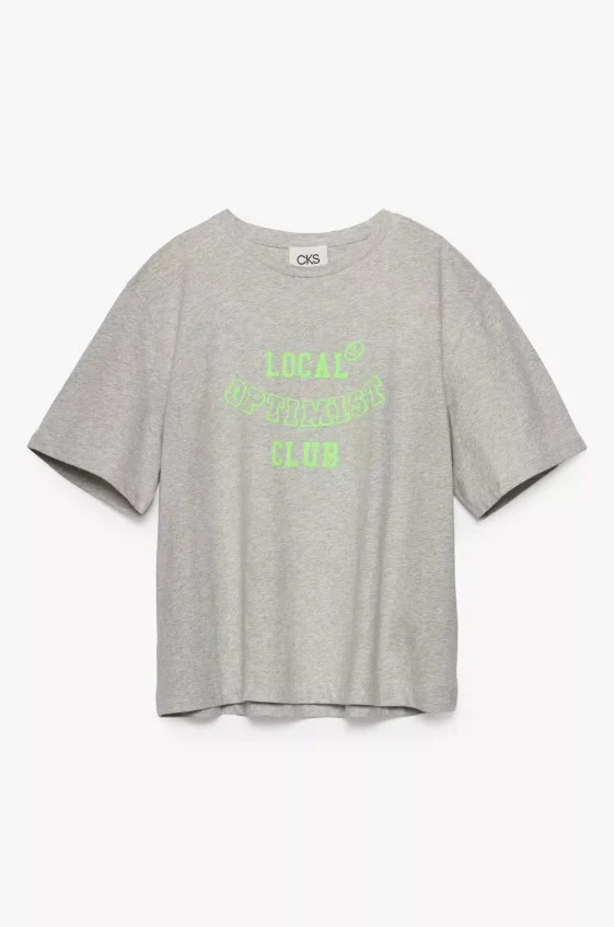 T-shirts korte mouw grijs CKS - Image 4