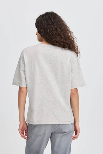 T-shirts korte mouw grijs ICHI - Image 7