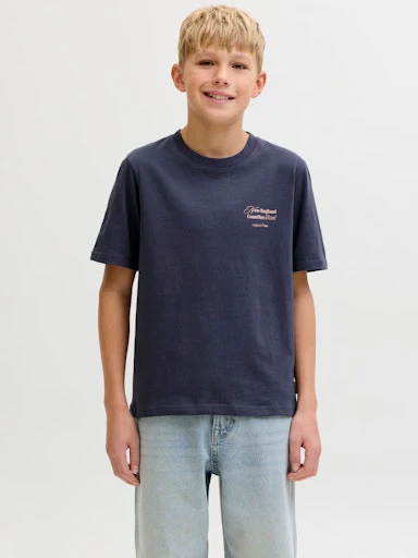 T-shirts korte mouw grijs JACK & JONES JUNIOR - Image 3