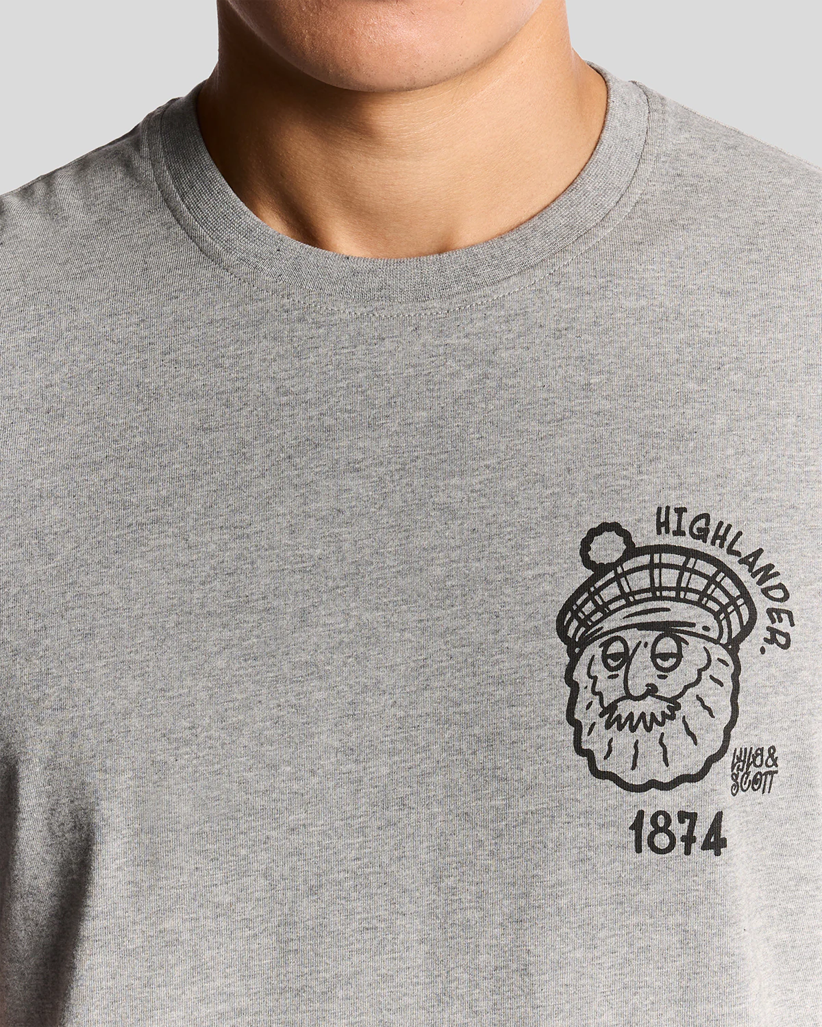 T-shirts korte mouw grijs Lyle & Scott - Image 4