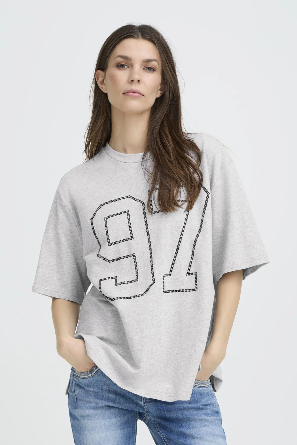 T-shirts korte mouw grijs Pulz Jeans