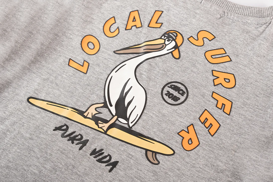 T-shirts korte mouw grijs Someone - Image 2