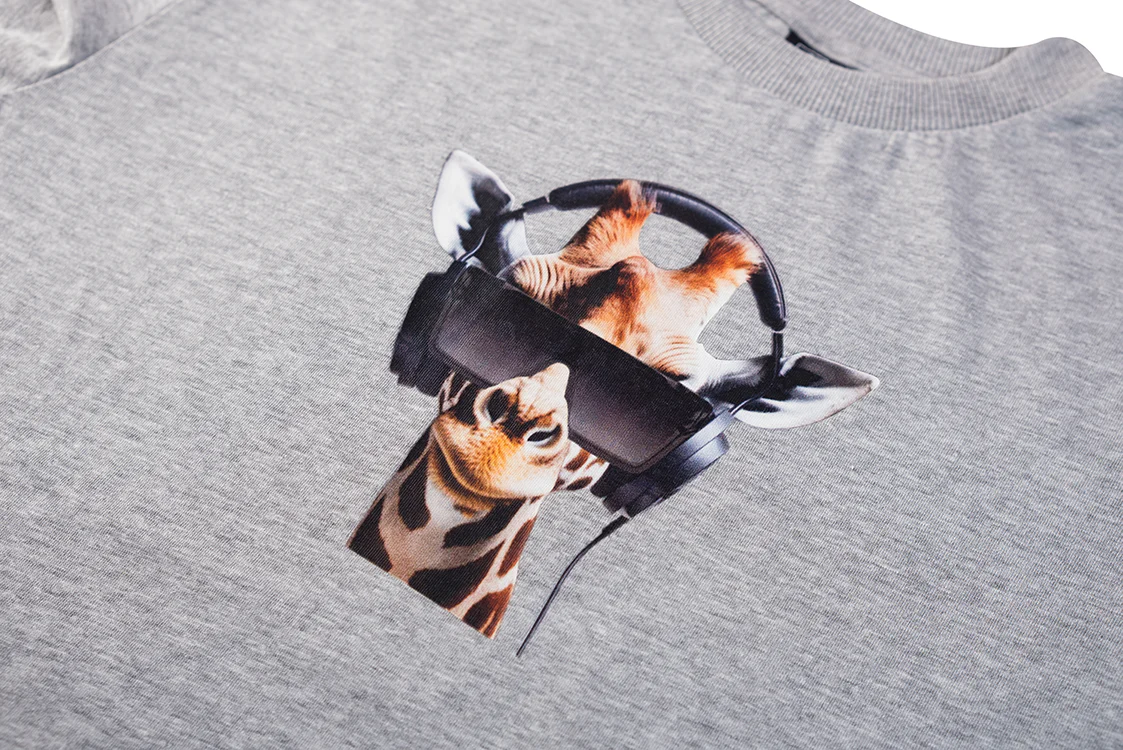 T-shirts korte mouw grijs Someone - Image 2