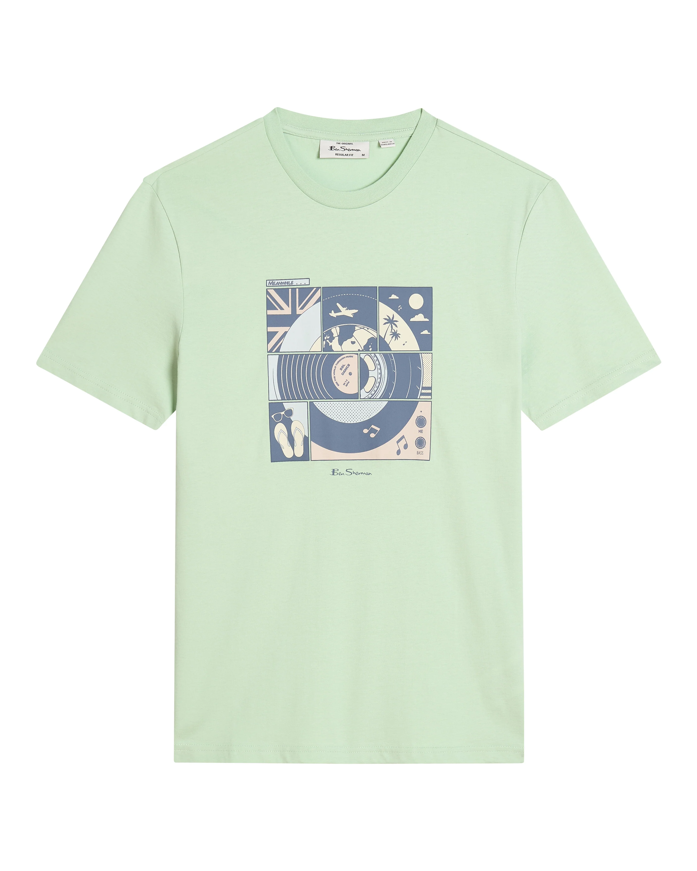 T-shirts korte mouw groen Ben Sherman