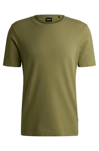 T-shirts korte mouw groen Boss Men Black