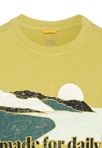 T-shirts korte mouw groen Camel active - Image 3