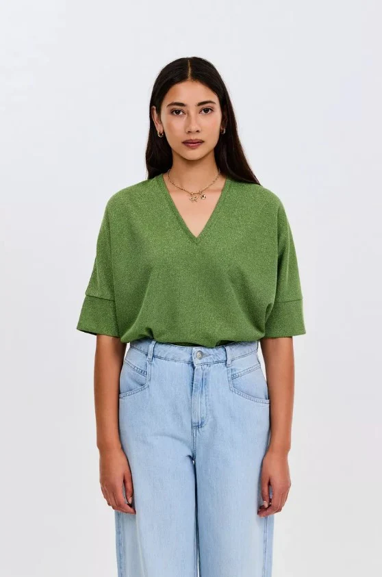 T-shirts korte mouw groen CKS
