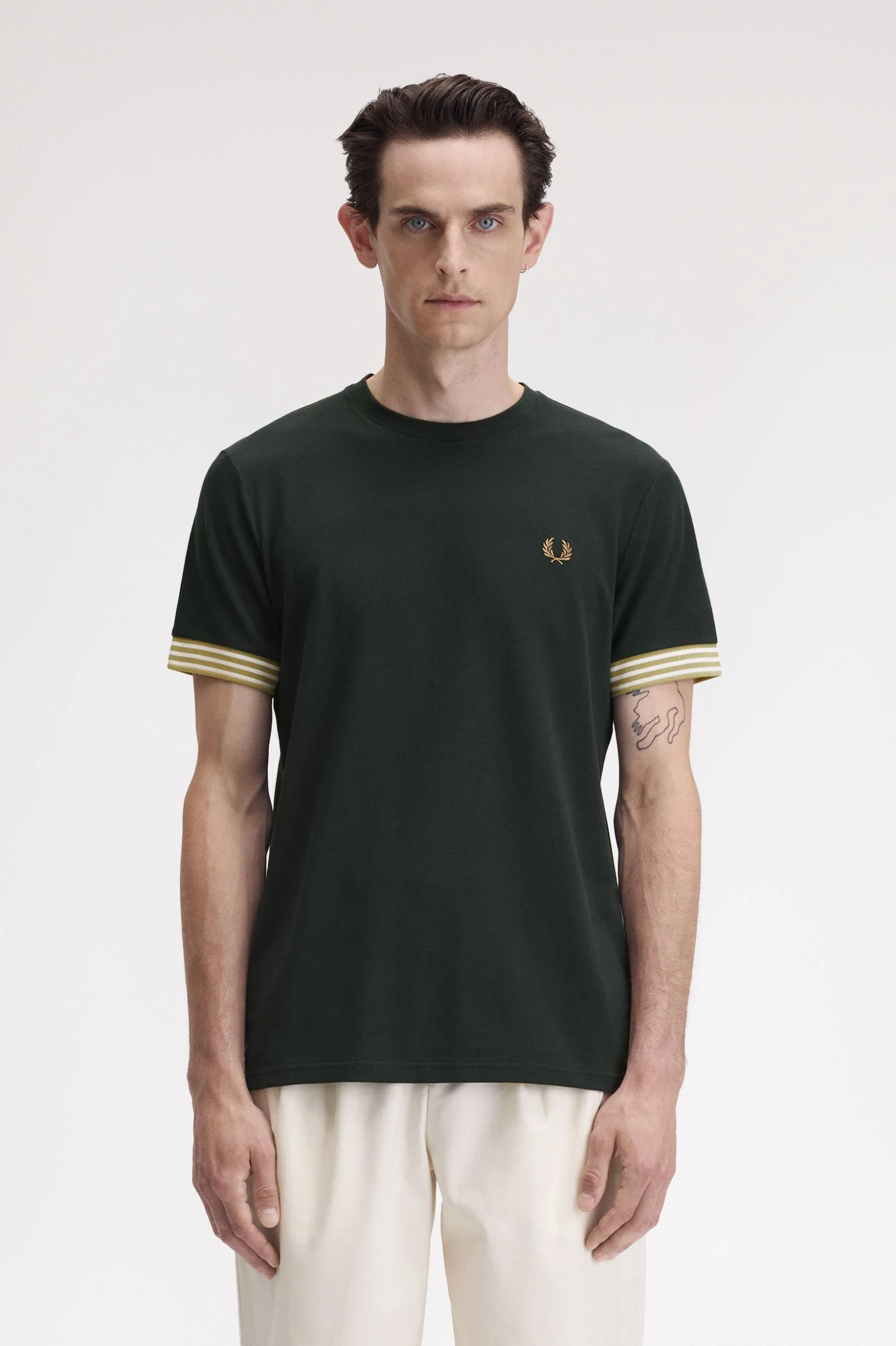 T-shirts korte mouw groen Fred Perry
