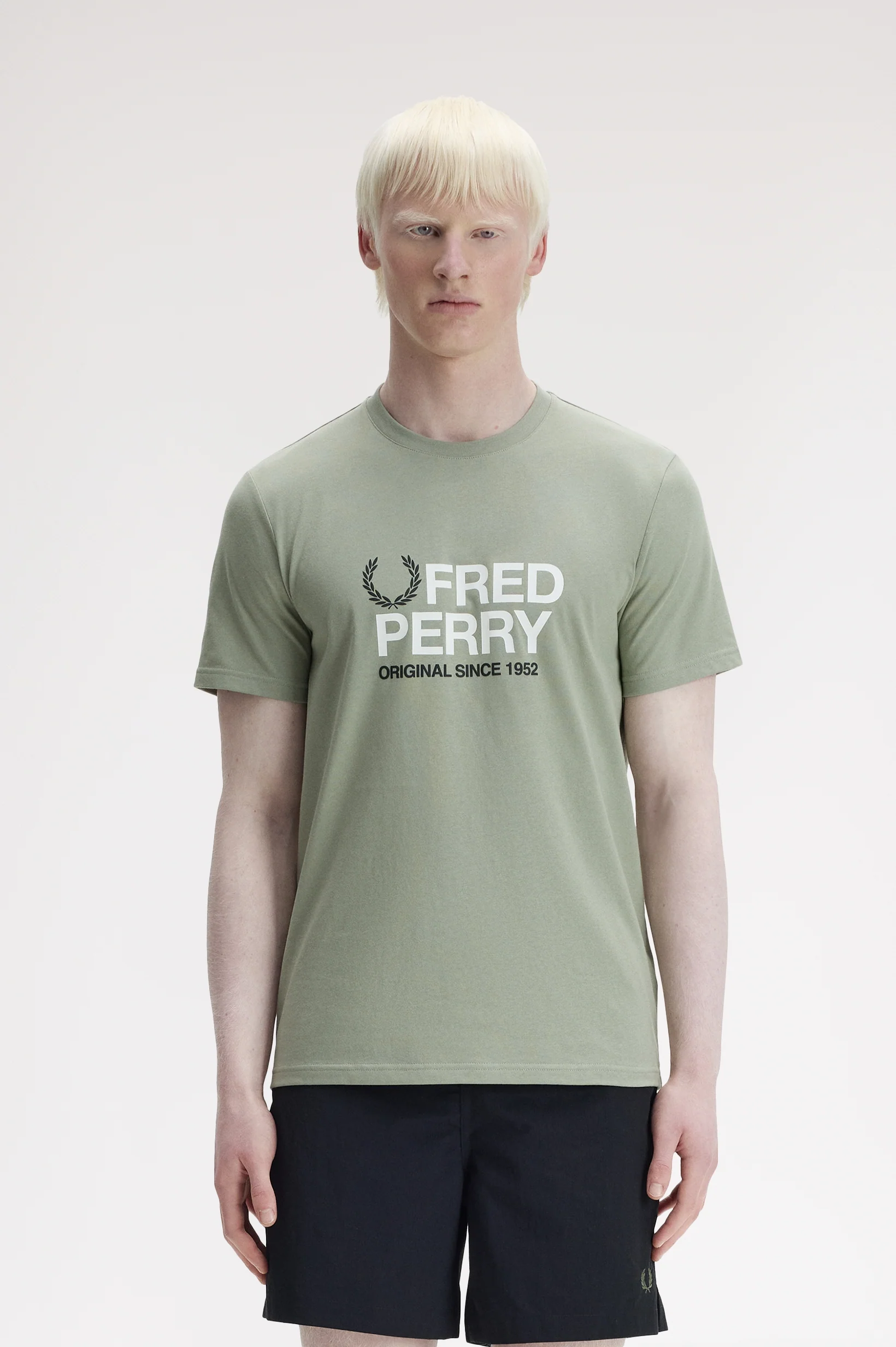 T-shirts korte mouw groen Fred Perry