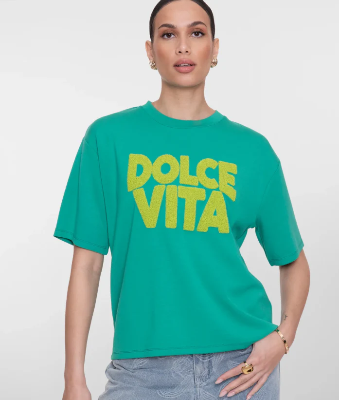 T-shirts korte mouw groen Geisha