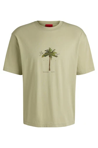 T-shirts korte mouw groen HUGO RED