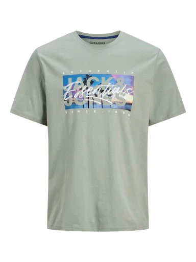 T-shirts korte mouw groen JACK & JONES JUNIOR