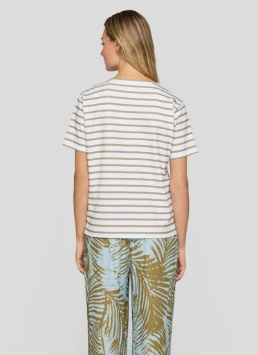 T-shirts korte mouw groen Rabe - Image 4