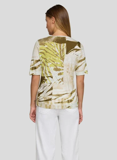 T-shirts korte mouw groen Rabe - Image 4
