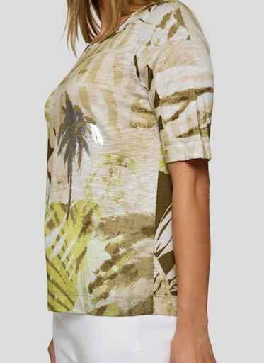 T-shirts korte mouw groen Rabe - Image 5
