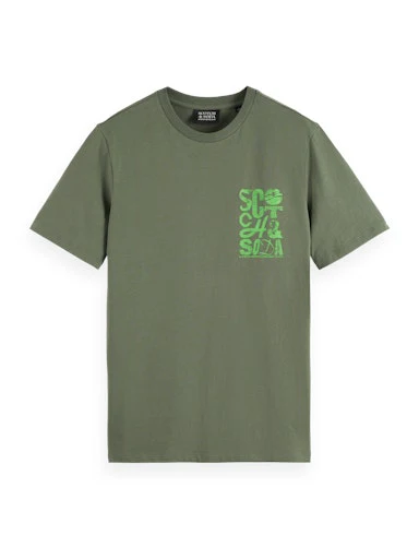 T-shirts korte mouw groen Scotch & Soda