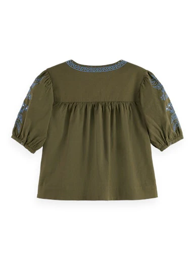 Blouses korte mouw groen Scotch & Soda - Image 3
