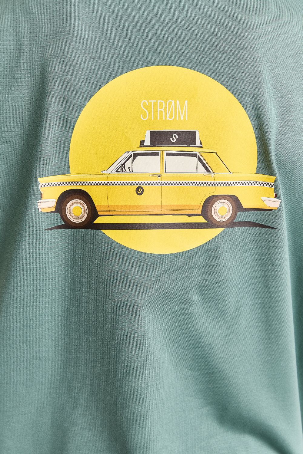 T-shirts korte mouw groen STRØM - Image 3