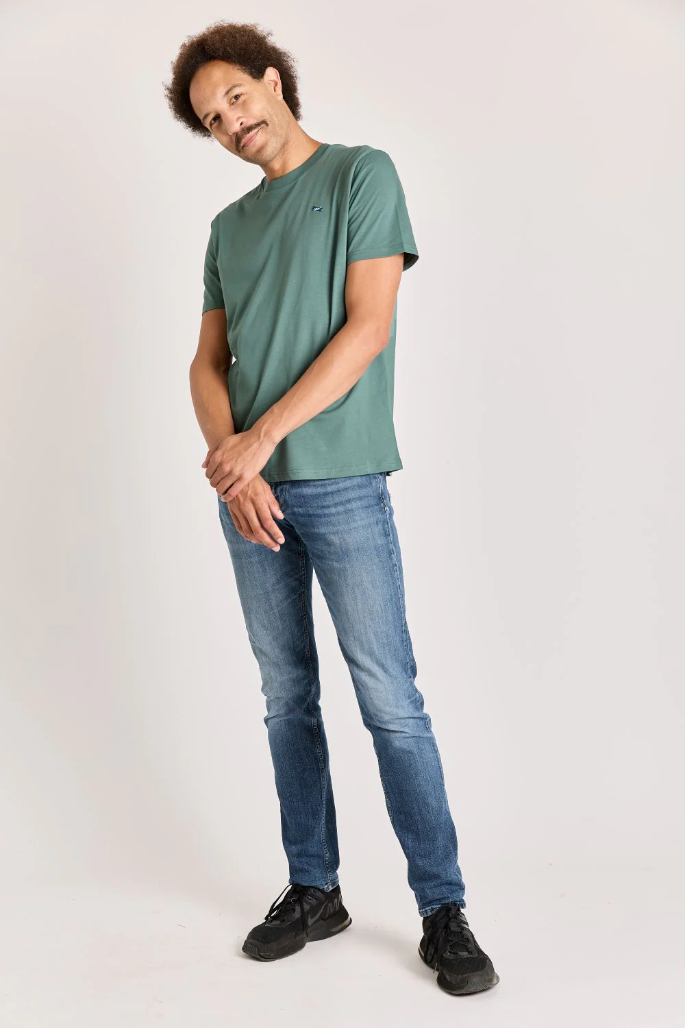 T-shirts korte mouw groen STRØM - Image 3