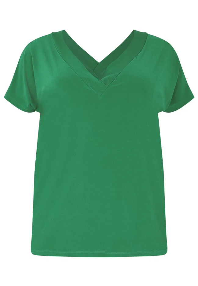 T-shirts korte mouw groen Yoek - Image 2