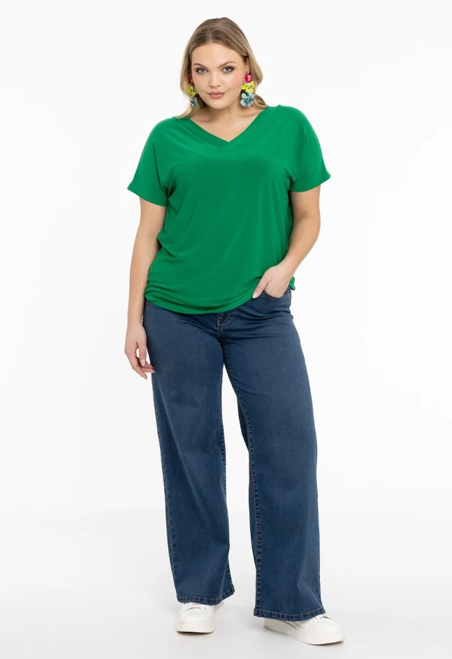T-shirts korte mouw groen Yoek - Image 3