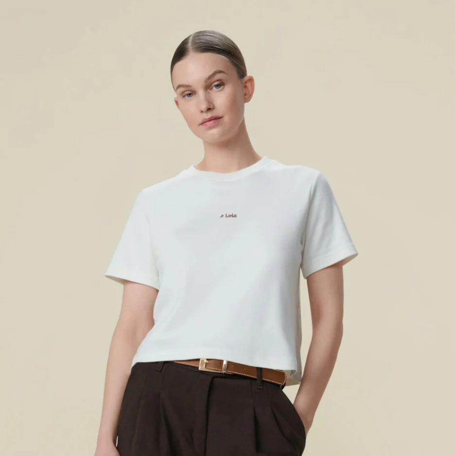T-shirts korte mouw wit Lois Jeans