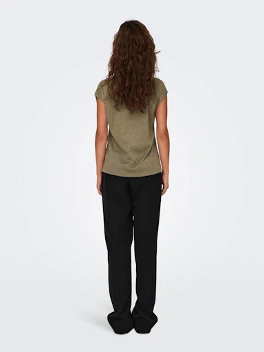 T-shirts korte mouw groen ONLY - Image 4