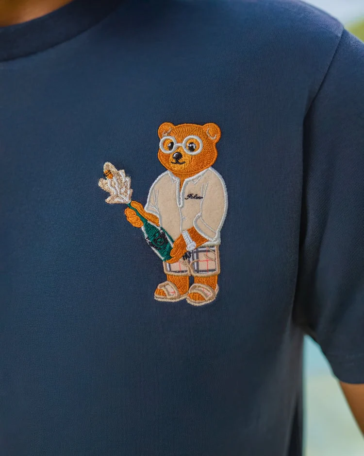T-shirts korte mouw navy Baron Filou - Image 2