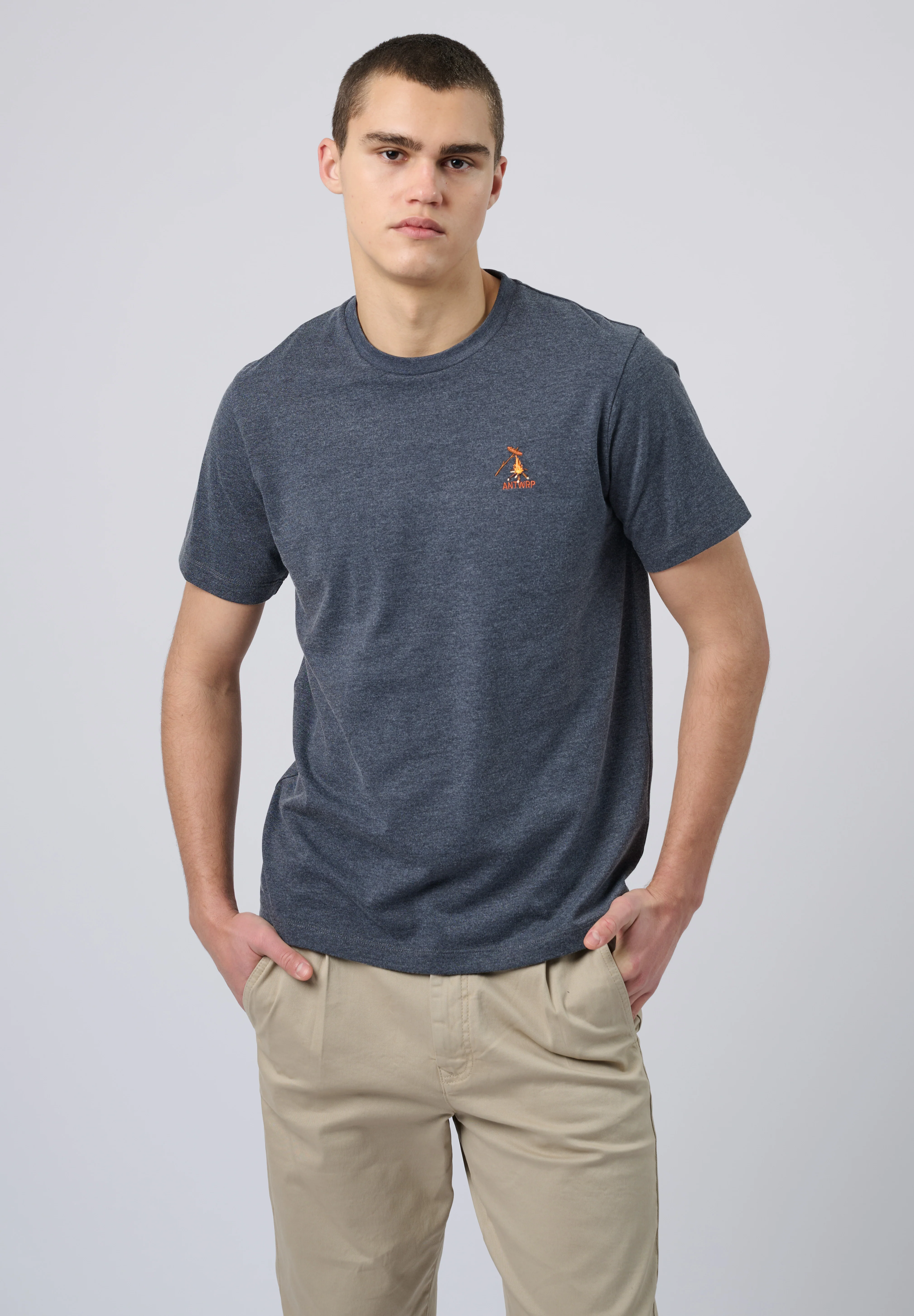 T-shirts korte mouw navy ANTWRP - Image 3