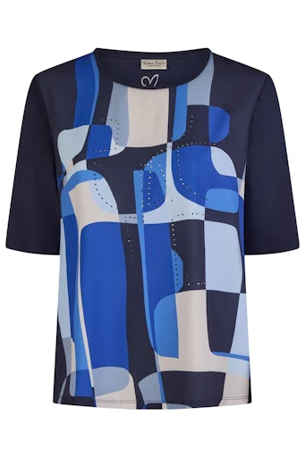 T-shirts korte mouw navy Barbara Lebek