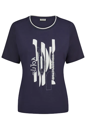 T-shirts korte mouw navy Barbara Lebek